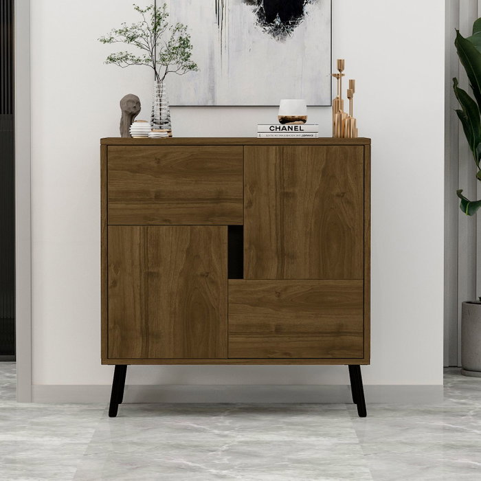 Hanah Home Darien - Nogal de Estambul y Madera Negra Hanah Home Darien - Nogal de Estambul y Madera Negra